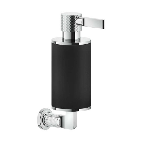 Immagine di Gessi INCISO ACCESSORIES dispenser a parete colore nero, finitura cromo 58514#031