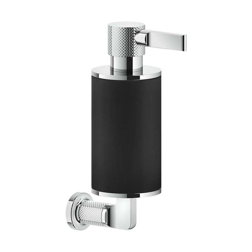 Immagine di Gessi INCISO ACCESSORIES dispenser a parete colore nero, finitura cromo 58514#031
