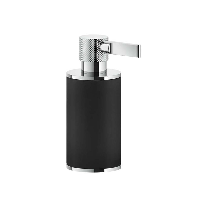 Immagine di Gessi INCISO ACCESSORIES dispenser a parete colore nero, finitura cromo 58538#031