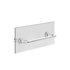 Immagine di Gessi INCISO ACCESSORIES maniglia e portasalvietta per vetro 30 cm, finitura cromo 58613#031
