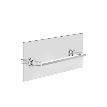 Immagine di Gessi INCISO ACCESSORIES maniglia e portasalvietta per vetro 30 cm, finitura cromo 58613#031