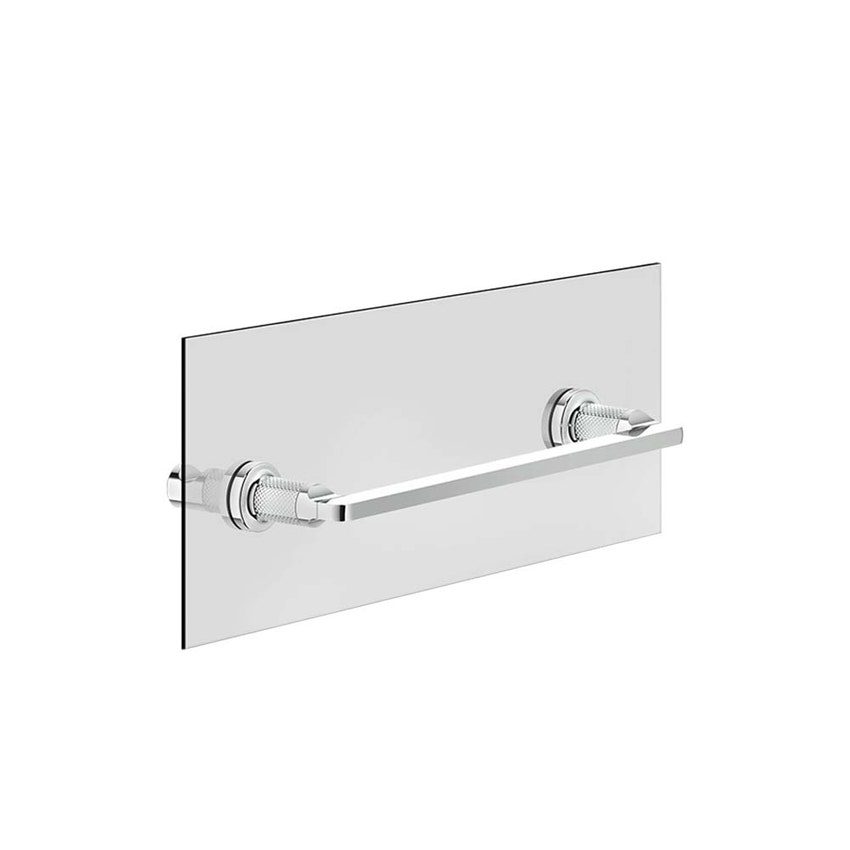 Immagine di Gessi INCISO ACCESSORIES maniglia e portasalvietta per vetro 30 cm, finitura cromo 58613#031