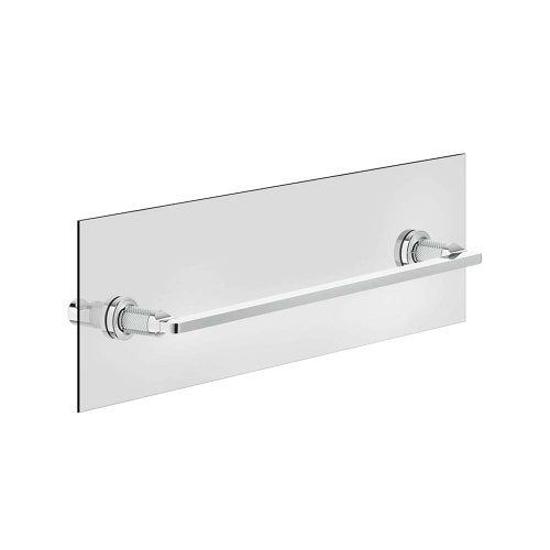 Immagine di Gessi INCISO ACCESSORIES maniglia e portasalvietta per vetro 45 cm, finitura cromo 58615#031