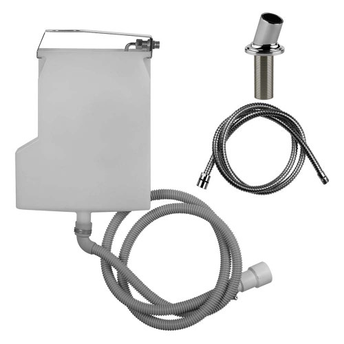 Immagine di Gessi Sistema di recupero acqua per flessibile doccetta, installazione bordo vasca, finitura cromo 65050#031