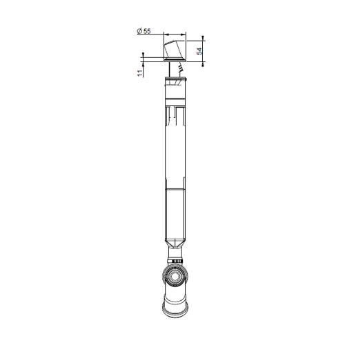 Immagine di Gessi Sistema di recupero acqua per flessibile doccetta, installazione bordo vasca, finitura cromo 65050#031