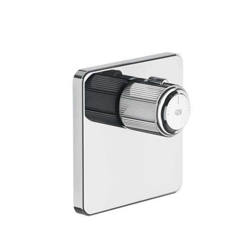 Immagine di Gessi VENTI20 SHOWER miscelatore termostatico alta portata a parete, finitura cromo 65316#031