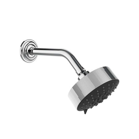 Immagine di Gessi VENTI20 soffione a parete orientabile multifunzione, Ø 12.9 cm, finitura cromo 65158#031