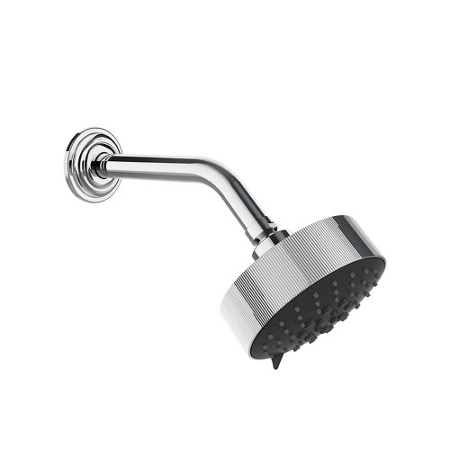 Immagine di Gessi VENTI20 soffione a parete orientabile multifunzione, Ø 12.9 cm, finitura cromo 65158#031