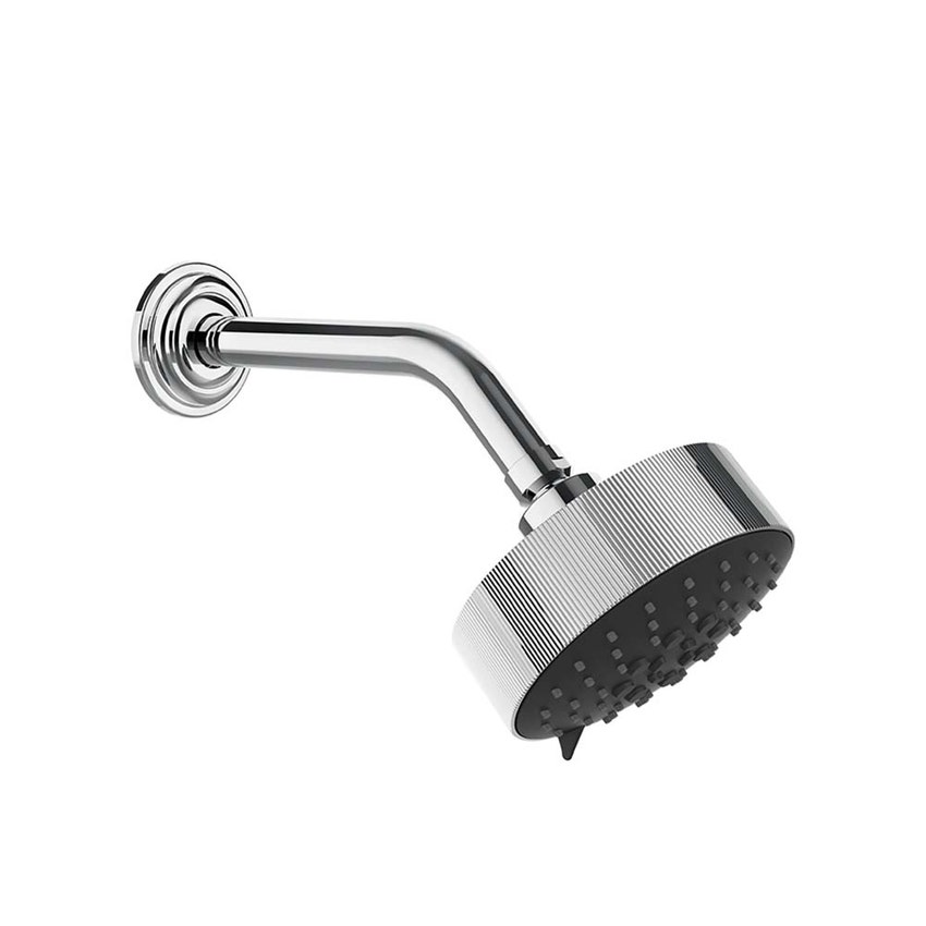 Immagine di Gessi VENTI20 soffione a parete orientabile multifunzione, Ø 12.9 cm, finitura cromo 65158#031