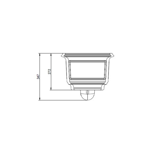 Immagine di Gessi Vaso in ceramica a parete (6 litri) con sifone integrato, cerniere e sedili non inclusi, colore bianco finitura lucido 46754#518