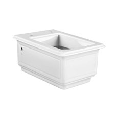 Immagine di Gessi Vaso in ceramica a parete (6 litri) con sifone integrato, cerniere e sedili non inclusi, colore bianco finitura lucido 46754#518