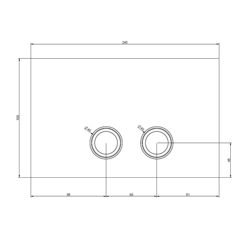 Immagine di Gessi TOTAL LOOK placca di finitura per GEBERIT SIGMA 8 e 12, finitura cromo 54651#031