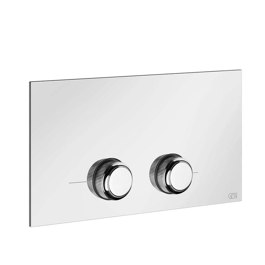 Immagine di Gessi TOTAL LOOK placca di finitura per VIEGA 1H, 2H, 2L, finitura cromo 54653#031