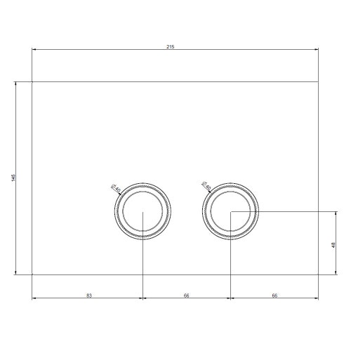 Immagine di Gessi TOTAL LOOK placca di finitura per GEBERIT OMEGA 12, finitura cromo 54655#031