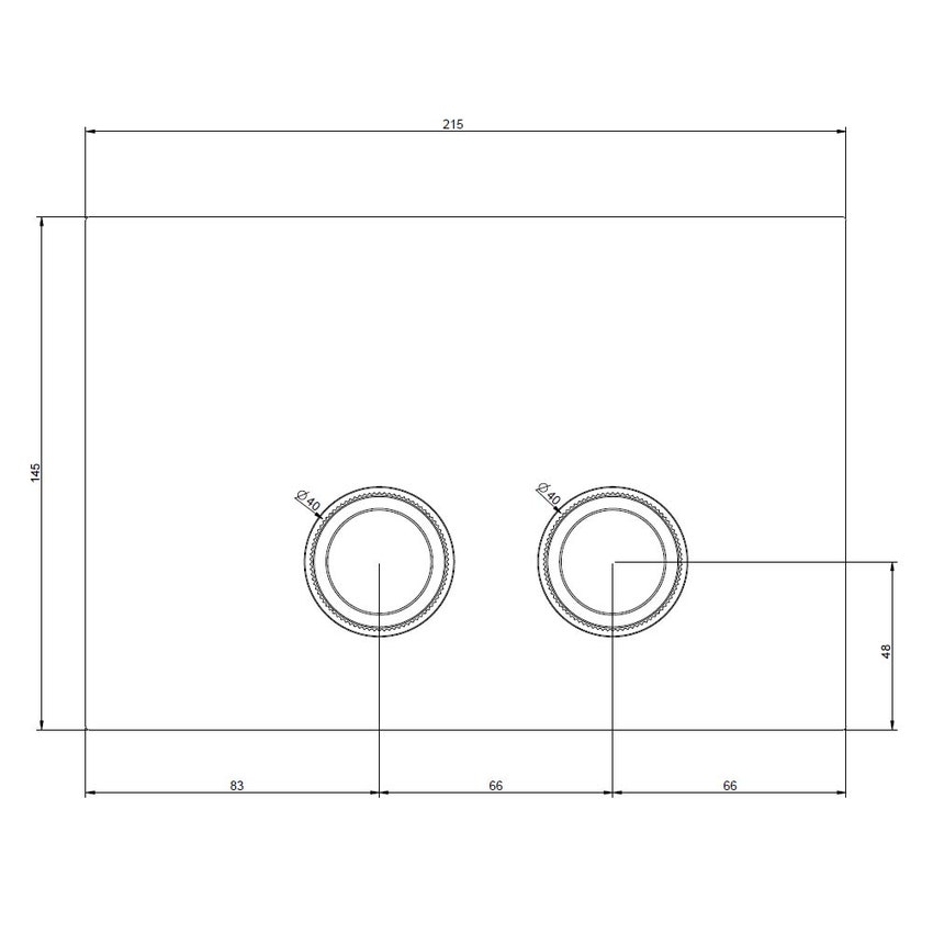 Immagine di Gessi TOTAL LOOK placca di finitura per GEBERIT OMEGA 12, finitura cromo 54655#031