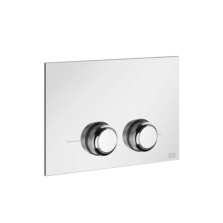 Immagine di Gessi TOTAL LOOK placca di finitura per GEBERIT OMEGA 12, finitura cromo 54655#031