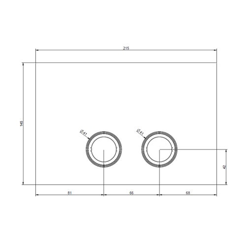 Immagine di Gessi TOTAL LOOK placca di finitura per TECE, finitura cromo 54657#031