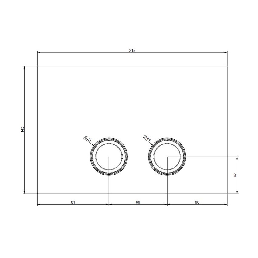 Immagine di Gessi TOTAL LOOK placca di finitura per TECE, finitura cromo 54657#031