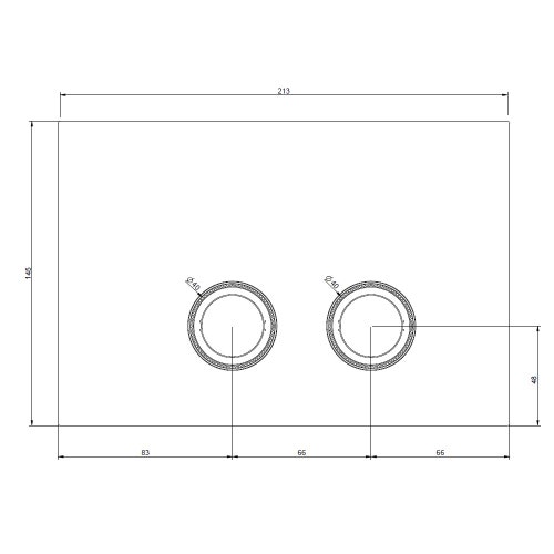 Immagine di Gessi TOTAL LOOK placca di finitura per SANIT, finitura cromo 54659#031