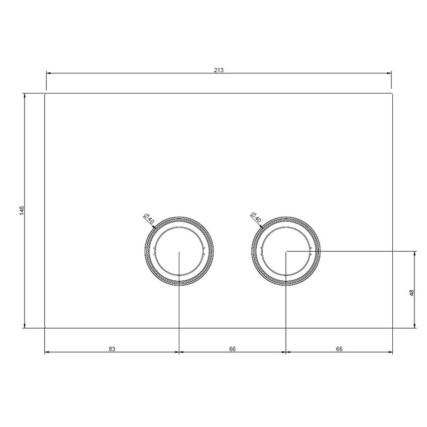 Immagine di Gessi TOTAL LOOK placca di finitura per SANIT, finitura cromo 54659#031