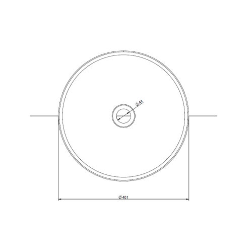 Immagine di Gessi TOTAL LOOK lavabo in acciaio d'appoggio RIGATO senza troppopieno Ø 40 cm. piletta non inclusa, abbinabile a piletta 54599, finitura steel brushed 65601#239