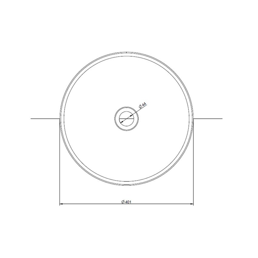 Immagine di Gessi TOTAL LOOK lavabo in acciaio d'appoggio RIGATO senza troppopieno Ø 40 cm. piletta non inclusa, abbinabile a piletta 54599, finitura steel brushed 65601#239