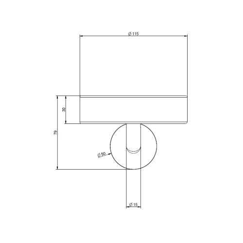 Immagine di Gessi ANELLO porta sapone a parete nero, finitura cromo 63702#031