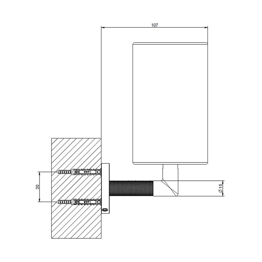 Immagine di Gessi ANELLO porta bicchiere a parete colore nero, finitura cromo 63708#031