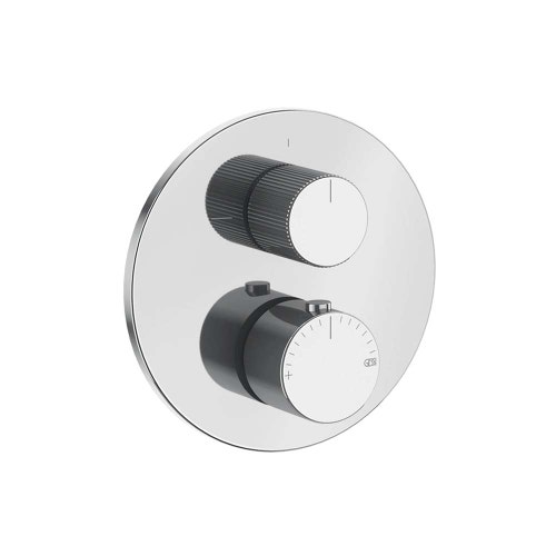 Immagine di Gessi INGRANAGGIO parte esterna miscelatore termostatico 1 via, finitura cromo 63139#031