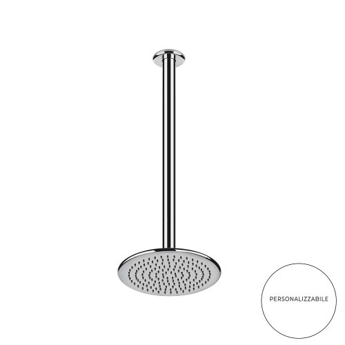 Immagine di Gessi GOCCIA soffione anticalcare per doccia, a soffitto, orientabile e personalizzabile, Ø 21.6 cm, finitura cromo 33764#031