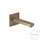 Gessi RETTANGOLO bocca vasca a parete, bocca lunghezza personalizzabile, finitura copper brushed PVD 20121#708