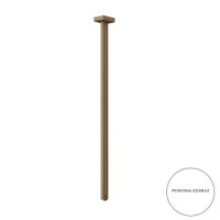 Immagine di Gessi RETTANGOLO bocca a soffitto altezza personalizzabile, finitura rame brushed PVD 20199#708