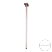 Immagine di Gessi RETTANGOLO bocca a soffitto altezza personalizzabile, finitura cromo 20199#031