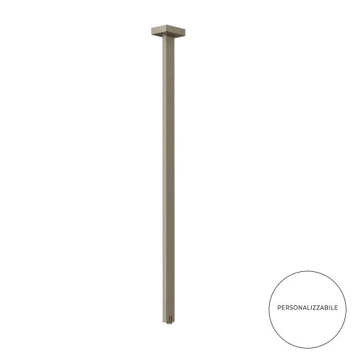 Immagine di Gessi RETTANGOLO bocca a soffitto altezza personalizzabile, finitura finox 20199#149