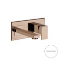 Immagine di Gessi RETTANGOLO miscelatore a parete, bocca lunghezza personalizzabile, senza scarico, finitura copper PVD 44834#030