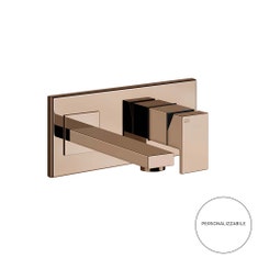 Immagine di Gessi RETTANGOLO miscelatore a parete, bocca lunghezza personalizzabile, senza scarico, finitura copper PVD 44834#030