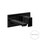 Gessi RETTANGOLO miscelatore a parete, bocca lunghezza personalizzabile, senza scarico, finitura black metal PVD 44834#706