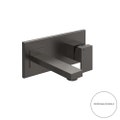 Immagine di Gessi RETTANGOLO miscelatore a parete, bocca lunghezza personalizzabile, senza scarico, finitura black metal brushed PVD 44834#707