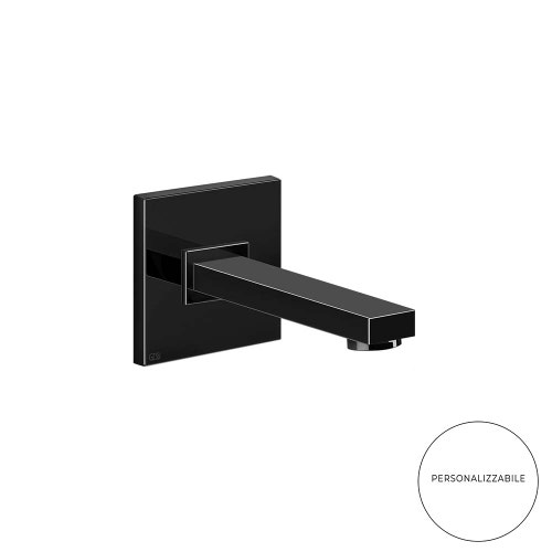 Immagine di Gessi RETTANGOLO bocca a parete bocca lunghezza personalizzabile, finitura black metal PVD 20118#706