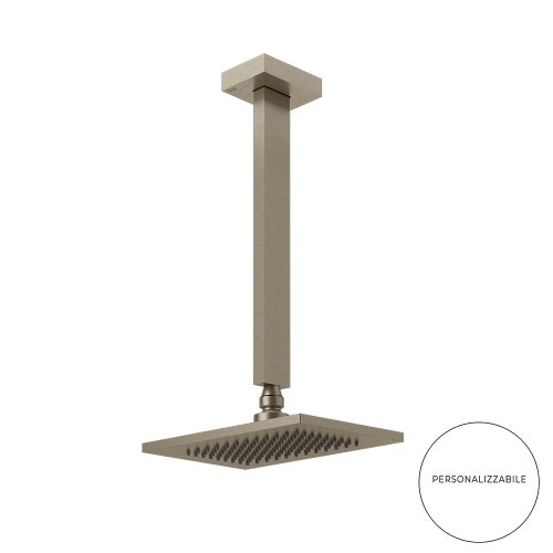 Immagine di Gessi SHOWER anticalcare a soffitto, braccio altezza personalizzabile, finitura finox 20150#149