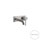 Gessi 316 INTRECCIO miscelatore lavabo a parete bocca lunghezza personalizzabile senza scarico, finitura steel brushed 54184#239