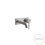 Immagine di Gessi 316 INTRECCIO miscelatore lavabo a parete bocca lunghezza personalizzabile senza scarico, finitura steel brushed 54184#239