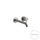 Gessi 316 FLESSA miscelatore lavabo bocca lunghezza personalizzabile, senza scarico, finitura steel brushed 54089#239