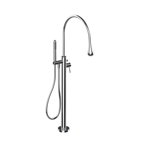 Immagine di Gessi GOCCIA parte esterna Piantana Esterno vasca, finitura cromo 33029#031