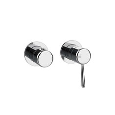 Immagine di Gessi GOCCIA parte esterna miscelatore doccia a parete due vie con deviatore bagno/doccia, finitura cromo 33077#031