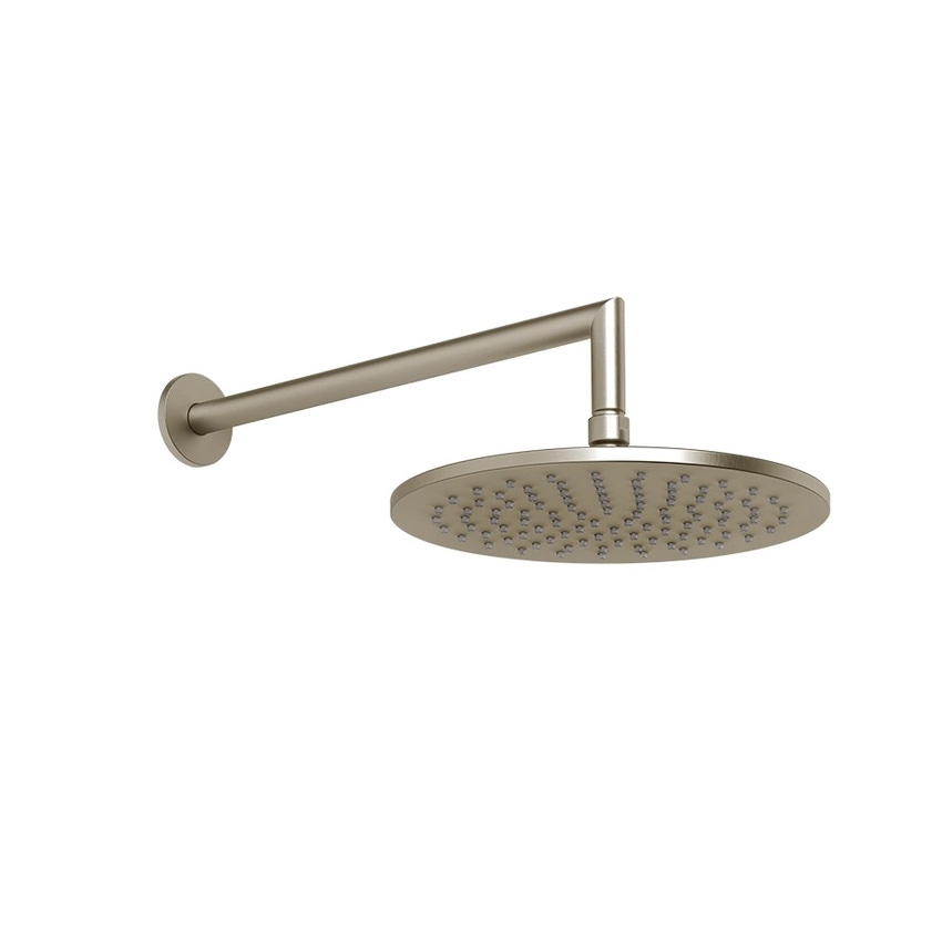 Immagine di Gessi SHOWER soffione a parete orientabile, Ø 25 cm, finitura finox brushed nickel 63348#149