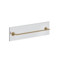 Immagine di Gessi ACCESSORIES maniglia e porta salvietta L.60 cm per vetro, finitura warm bronze brushed PVD 63728#726
