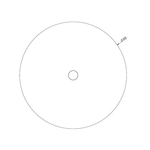 Immagine di Gessi GOCCIA TOTAL LOOK ciotola d'appoggio Ø50 cm, finitura bright platinum 39102#524