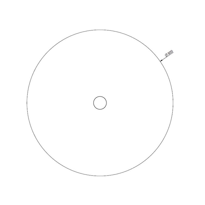 Immagine di Gessi GOCCIA TOTAL LOOK ciotola d'appoggio Ø50 cm, finitura bright platinum 39102#524