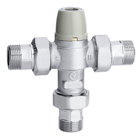 Immagine di Caleffi Miscelatore termostatico regolabile 1/2" 30÷50°C con valvola ritegno 521304